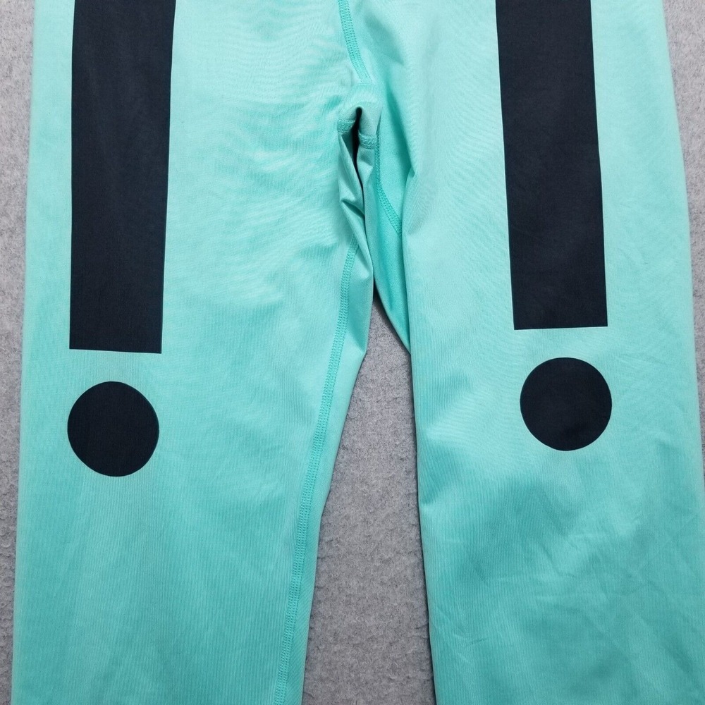 Nike Pro Sweatpants Womens Medium Green Elastic Dri Fit Cyan - Picture 3 of 10